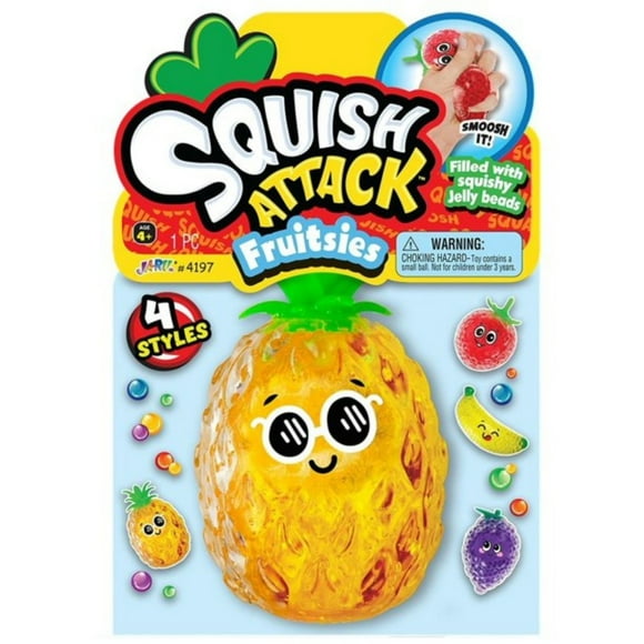 Large Water Beads Fruit Squeeze Ball (1 Toy Assorted) Squishy Fidget Toy for Kids & Adult. Anxiety Relief Therapy Stress Ball. Jelly Bead Autism Sensory Toys. Food Themed Party Favors