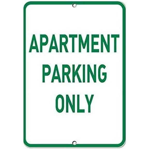 Warning Sign Apartment Parking Only Parking Sign Business Sign 12X8 Inches Aluminum Metal Tin Sign