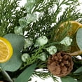 thumbnail image 6 of Northlight Real Touch™️ Cypress, Lemon and Eucalyptus Artificial Christmas Wreath - 22" - Unlit, 6 of 9