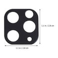 thumbnail image 2 of OUNONA 3Pack Protective Phone Case Aluminum Alloy Black For Camera Lens Protecting, 2 of 5