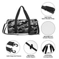 thumbnail image 6 of Fotbe Horse Silhouette Pattern Foldable Sports Gym Bag with Wet Dry Pocket, Ultralight Travel Bag, Large Capacity Duffel Bag, Splash Proof Carry on Bag, Overnight Bag, Weekender Bag, 6 of 8