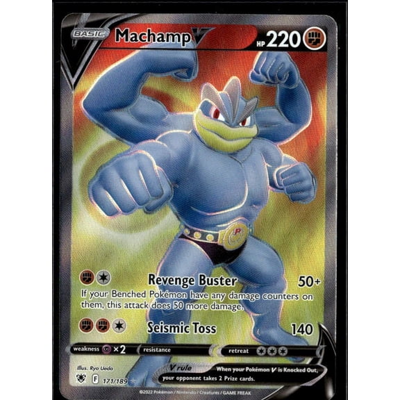 Collectible 2022 Astral Radiance Machamp V FA Holo Ultra Rare #171/189 English Pokemon Card