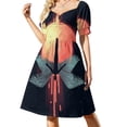 thumbnail image 1 of Vestido Ícaro de manga corta, vestido de verano para mujer coreana, vestido de noche de lujo, vestidos de fiesta., 1 of 7