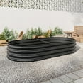 thumbnail image 3 of Raised Garden Bed Outdoor, Oval Large Metal Raised Planter Bed For For Plants, Vegetables, And Flowers - Black, 3 of 9