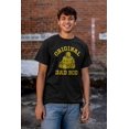 thumbnail image 4 of Funny Father Original Dad Bod Buddha Men's Big & Tall Crewneck Graphic Tee Brisco Brands 2X, 4 of 5