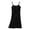 Black, variant on Women's Casual Loose Chest Pad Mid Length Summer Suspender Pajamas Bottoming Dress Night Gown Shirt Ladies Here Comes Treble Night Shirt Sleep T Shirts Women Pack Pajamas Grandmother