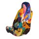 thumbnail image 2 of Fotbe Abstract Musical Faces Funda para Asiento de Auto con Estampado – Impermeable y Antisudor – Ajuste Universal, Lavable a Máquina, Antideslizante (1 Pieza), 2 of 5