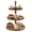 Brown, variant on YAOYAO LAND 3 Tier Cupcake Stand,Round Cupcake Tower Stand, Rustic Dessert Table Display Set,Can Hold 50 Cupcakes, for Home Tea Party, Wedding, Farmhouse, Kitchen Decor (White, 1 pcs)