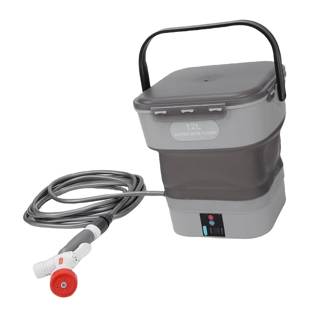 Pulverizador A Batería, Lavadora Eléctrica Portátil Recargable Para Coche A Presión Con Tanque De Agua Plegable De 12L Para Césped Y Jardín Doméstico