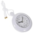 thumbnail image 3 of Water Resistant White Hanging Bathroom Clock, Small Digital Shower Rope Pendant without Battery, 3 of 5
