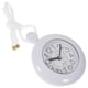 thumbnail image 3 of Water Resistant White Hanging Bathroom Clock, Small Digital Shower Rope Pendant without Battery, 3 of 5