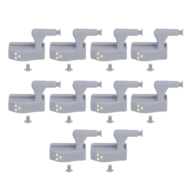 Luz del sensor Jadeshay 10 juegos de bisagras LED Sensor Gabinete Luz de inducción Acabado de lujo