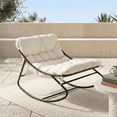thumbnail image 3 of Ktaxon Rocking Chair with Cushion for Indoor Patio Lounge Rocker, Off-White, 3 of 9