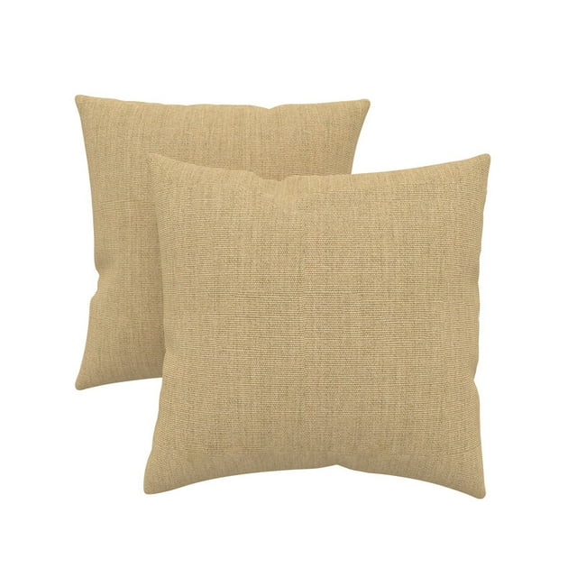 Sunbrella® Coussins d'Intérieur/extérieur, Inserts de Coussins Carrés avec Housses (Ensemble de 2)