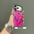 thumbnail image 3 of Magnetic Case for iPhone 17 Pro Compatible with Magsafe, Bling Laser Iridescent Florescent Sparkly Luxury Shockproof Slim Hybrid Rubber Cover For iPhone 17 Pro,Black, 3 of 8