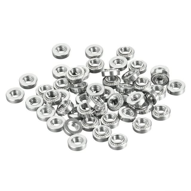Unique Bargains Écrous Auto-Fermants,8-32x0.14 Pouces Écrou Rivet en Acier Inoxydable Tête Ronde Attache de Montage en Métal 50 Pcs