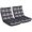 Grey, variant on Topeakmart Floor Folding Chair with 14 Adjustable Positions Portable Padded Lounge Chair with Backrest Lazy Sleeper Recliner for Living Room Bedroom, Gray