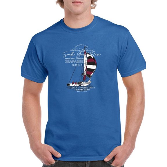 South Yacht Race T-Shirt Men -Image by Shutterstock, Male 3X-Large
