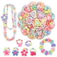 thumbnail image 1 of 471PCS Snap Beads Creative Acrylic DIY Beads Toy DIY Jewelry Beads with Bead Thread, 1 of 7