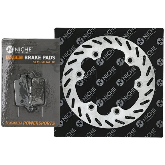 Niche Rear Right Brake Rotor Pad Kit for Honda CR500R CR250R 06435-GT4-415 MK1007285