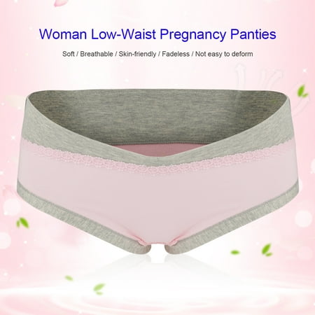 Ymiko Soft Breathable Cotton Pregnancy Maternity Underwear Low