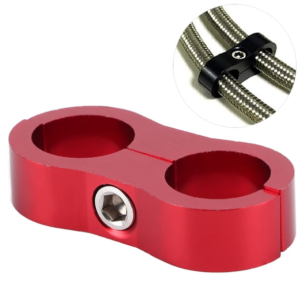 4PCS 4AN Hose Separator Clamp AN4 Fuel Line Mounting Clamp Aluminum