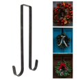 thumbnail image 4 of facefd Double Wreath Hanger Over The Door Hanger Metal Hook for Christmas Wreath, 4 of 6