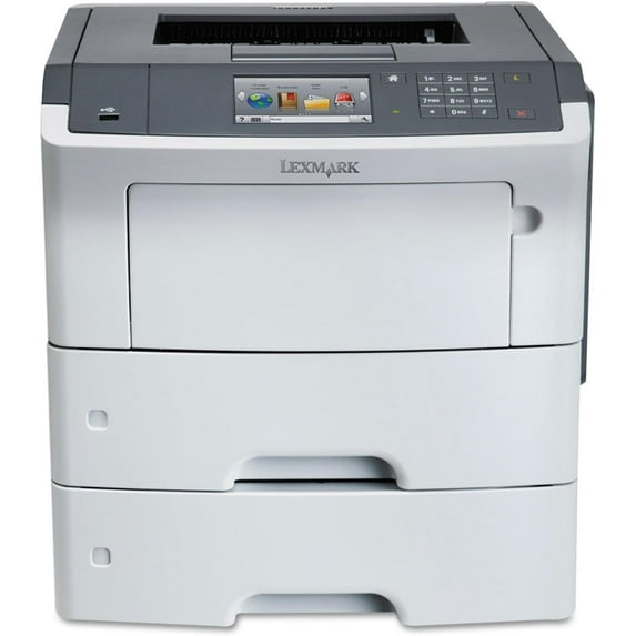Restored Lexmark MS610de Monochrome Laser Printer (P/N: 35S0500) – 60 ppm, 1200 × 1200 dpi, Automatic Duplex, Network Ready