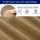 thumbnail image 4 of Subrtex Funda Sofá 2 Piezas Terciopelo Elástico con Funda de Cojín Separada (Arena, Sillón), 4 of 6