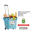 thumbnail image 4 of dbest products GoCart Chariot à Poussettes à 2 Roues Panier à Linge Utilitaire, Turquoise, 4 of 6