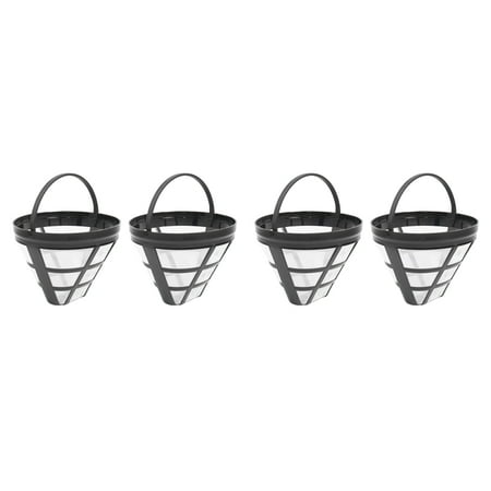 

4Pack No.4 Reusable Coffee Maker Basket Filter for Ninja Filters Fit Most 8-12 Cup Basket Drip Coffee Machine