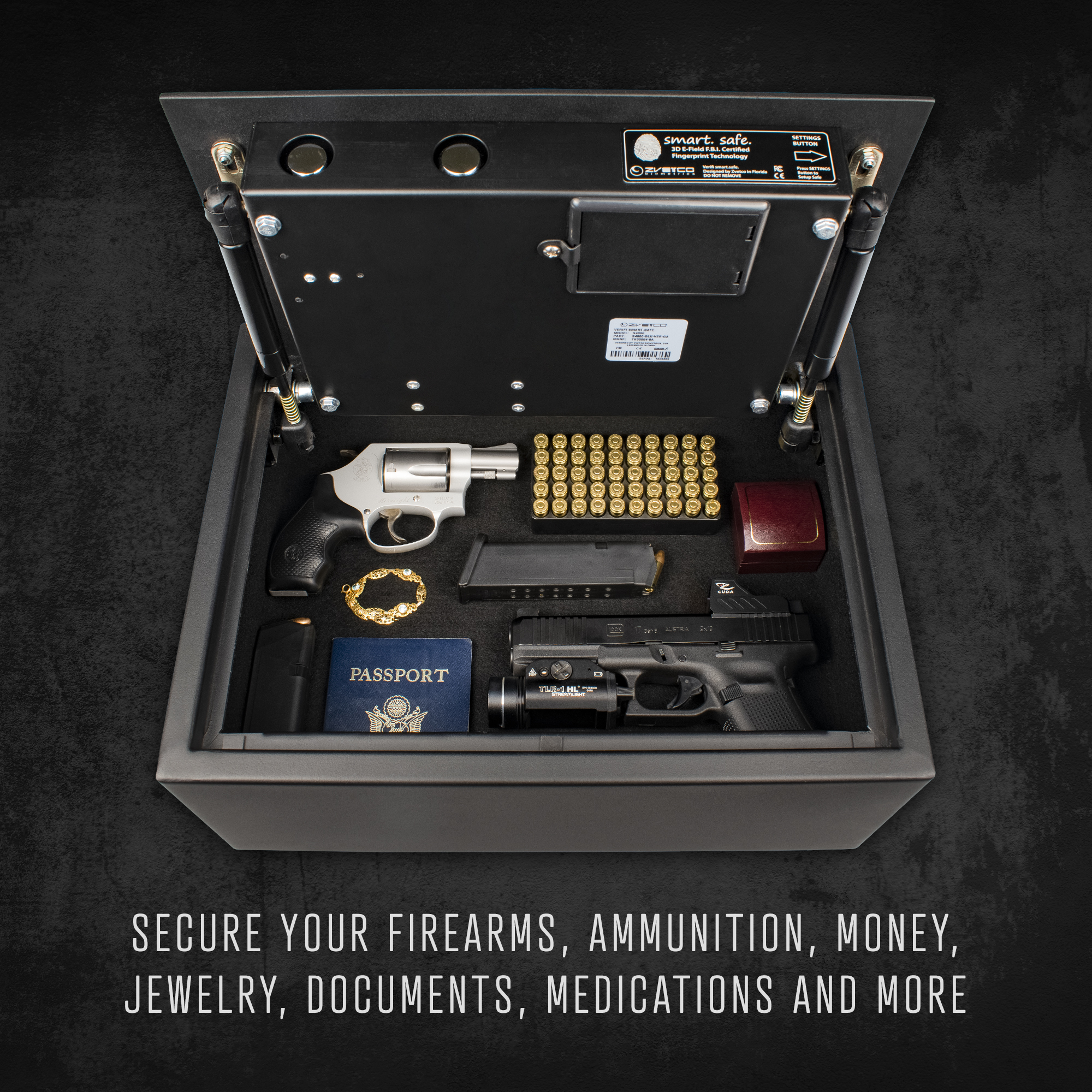 Verifi Smart Safe S4000 Biometric Gun Safe with FBI Certified Fingerprint Sensor