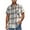 Hot Pink, variant on Men's Cotton Plaid Button Down Shirts with Short Sleeve, Men’s Button Front Shirt with Double Pocket, Pink, Size XXL