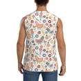 thumbnail image 4 of Balery Funny Chicken Camisetas sin mangas para hombre, absorbe la humedad y protege contra el mal olor.-Medium, 4 of 7