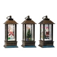 thumbnail image 2 of New liquid Luminous Christmas Small Wind Lantern LED Candlestick Lamp Party Retro Christmas Ornament Gift Home Light up Decore, 2 of 5