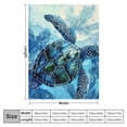 thumbnail image 4 of Orinice Turtle Ocean Blue Water Warm Lightweight Blanket Soft Fleece Blankets  All Seasons Decor Gifts Multiple Sizes 50x60in, 4 of 6