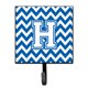 thumbnail image 1 of "Treasures Letter H Chevron correa o llavero azul y blanco CJ1045-HSH4, pequeño, multicolor" Caroline's Treasures CJ1045-HSH4, 1 of 1