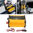 thumbnail image 4 of Sistema de panel solar monocristal 18W 18V Panel solar 30A 12V 24V Controlador 300W Kit inversor para acampar al aire libre Amarillo 12V a 220V, 4 of 12