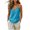 Blue, variant on Women Linen Spaghetti Strap Tank Tops V Neck Sleeveless Curved Hem Flowy Casual Comfy Basic Beach Vacation Holiday Loose Blouse, Navy S
