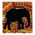 thumbnail image 3 of Ambesonne Animal Shower Curtain, Silhouette, 69"Wx84"L, Brown and Black, 3 of 5