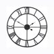 thumbnail image 1 of Reloj de pared grande estilo vintage, reloj de pared redondo negro, metal, 40cm, 1 of 6