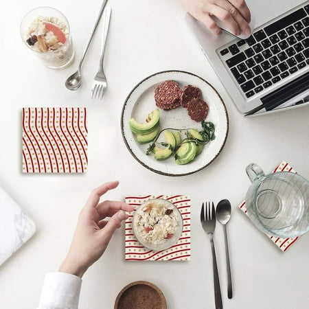 

FMSHPON Independence Day American Flag Set of 6 Coaster for Drinks Absorbent Ceramic Stone Coasters Cup Mat with Cork Base for Home Kitchen Room Coffee Table Bar Decor