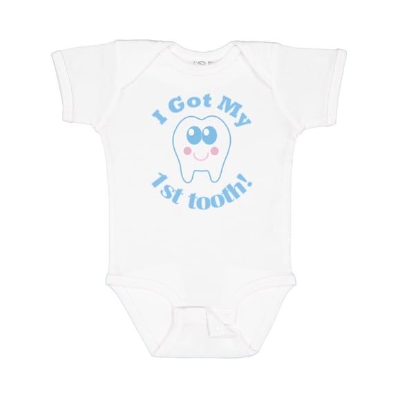 Inktastic I Got My First Tooth Baby Boy Boys or Girls Baby Bodysuit