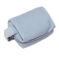 thumbnail image 4 of Bolsa de maquillaje para mujer y niña, color azul, moderna, de piel sintética, portátil, con cremallera, para viaje, para cosméticos, para lápiz labial., 4 of 14