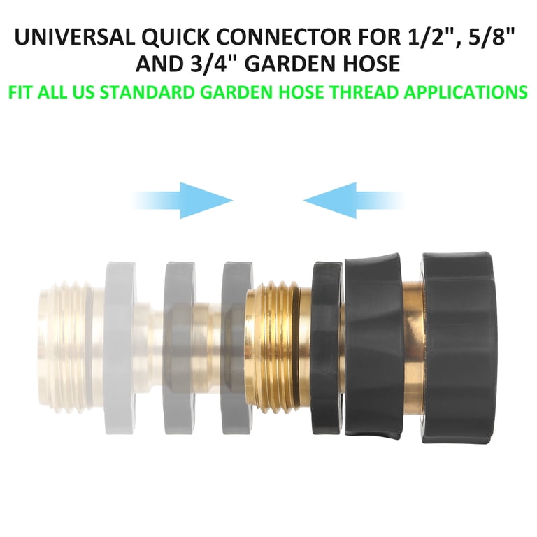 STYDDI Metal Quick Connect Hose Fittings, 4-Set photo 2