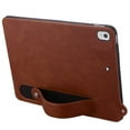 thumbnail image 5 of Designed for iPad 9th/8th/7th Gen Premium PU Leather + TPU Back Case, Vintage Wristband Kickstand Shockproof Anti-drop Ultra Slim Tablet Cover for Men Women for iPad 10.2" 2021/2020/2019 - Brown, 5 of 5