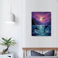thumbnail image 4 of Acheng Jumping Dolphins   Canvas Wall Art 12x16 in, 4 of 5