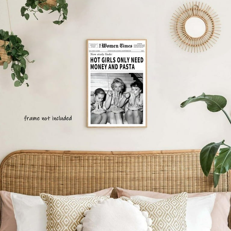 Poster Su Tela The Times – Vintage New York In Bianco E Nero, Decorazione Murale Da 30x45 Cm Senza Cornice
