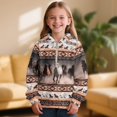 thumbnail image 2 of Pzuqiu Horse Hooded Sweatshirts for Girls Size 10-11 Comfortable Lightness Children's Long Sleeve Sweatshirt Practical Fall Outfits Fashion Clothing Versatile for Everyday Wear, 2 of 7