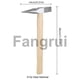 thumbnail image 2 of For 9 Oz Welding Chipping Hammer Steel Tackhammer Electricians Hammer, 2 of 5